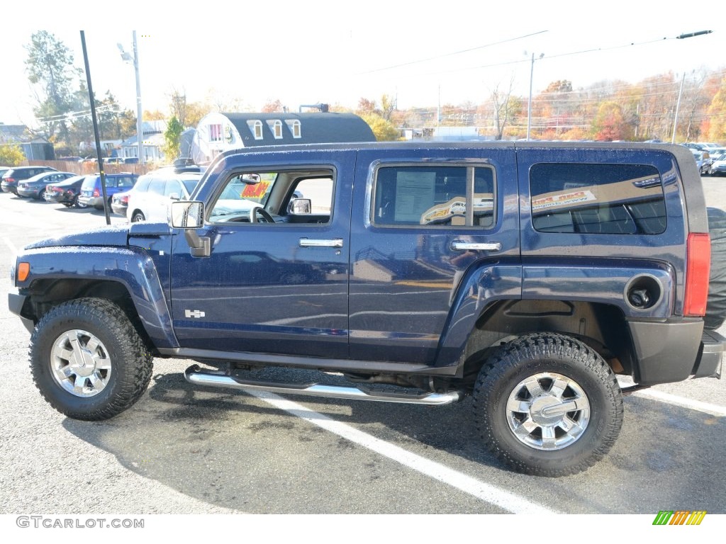 2007 H3  - Midnight Blue Metallic / Ebony Black photo #11