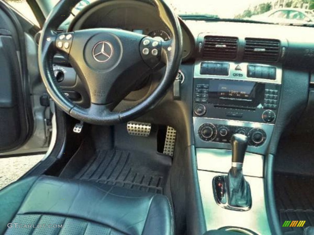 2005 C 55 AMG Sedan - Desert Silver Metallic / Black photo #5