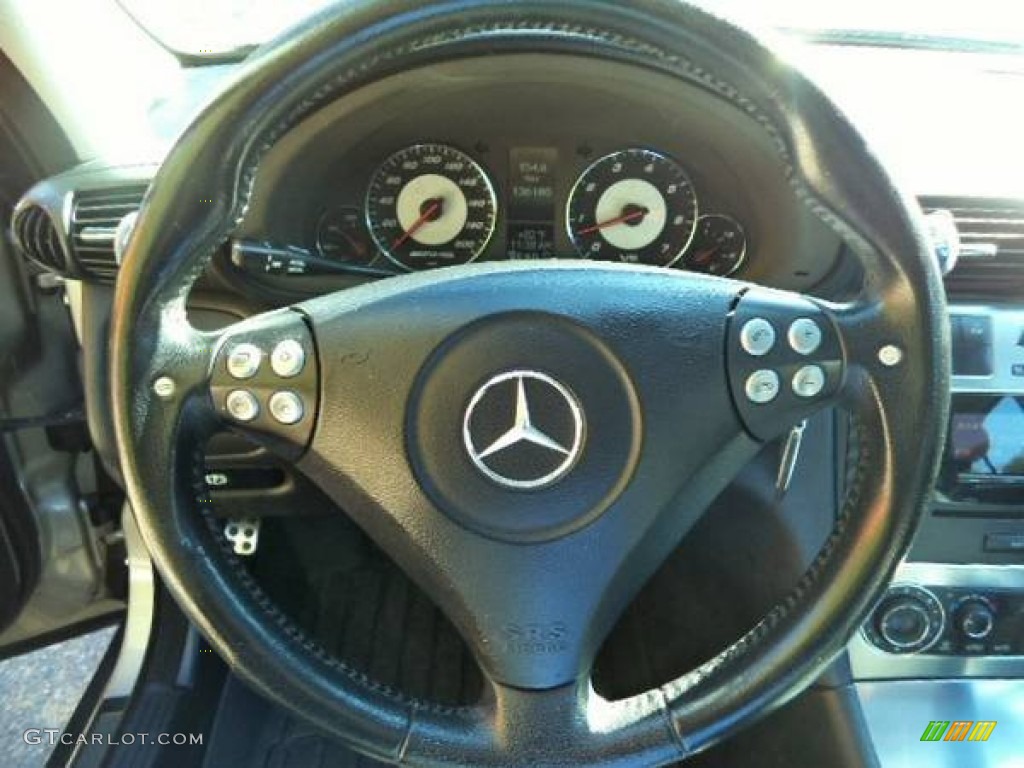 2005 C 55 AMG Sedan - Desert Silver Metallic / Black photo #6