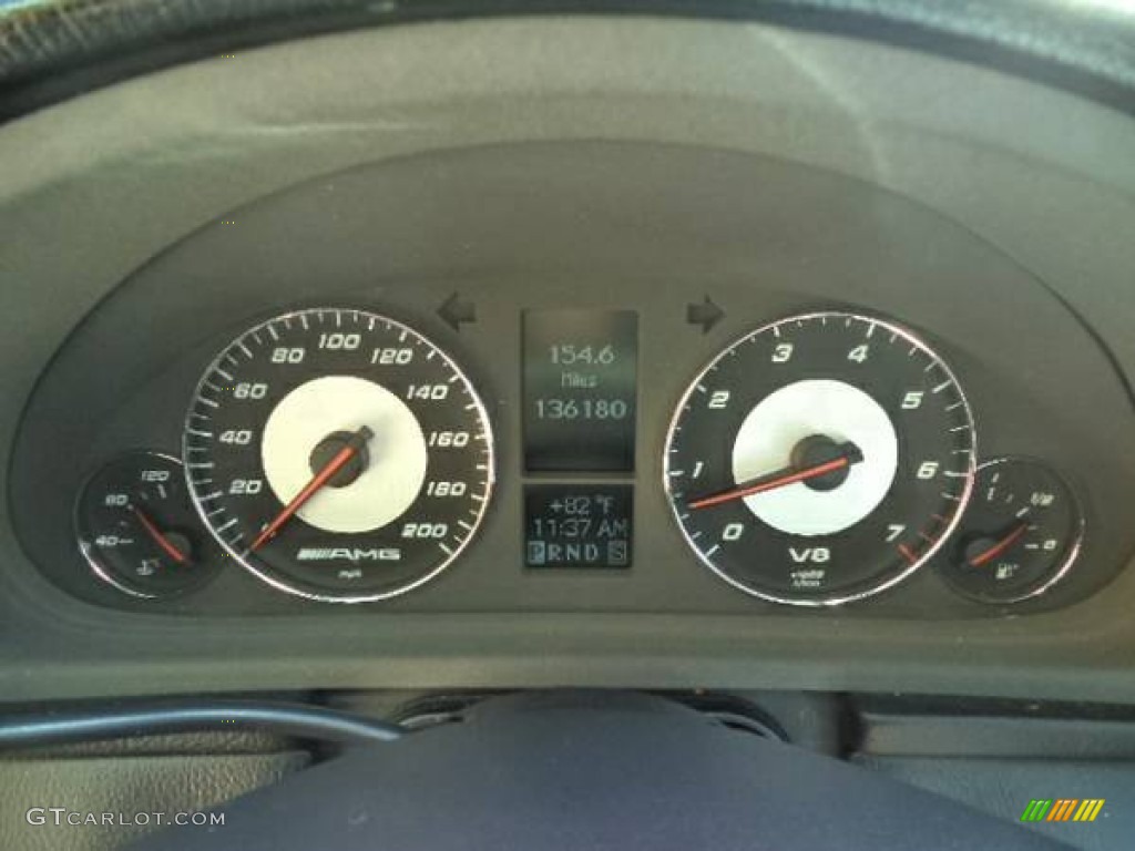 2005 C 55 AMG Sedan - Desert Silver Metallic / Black photo #7