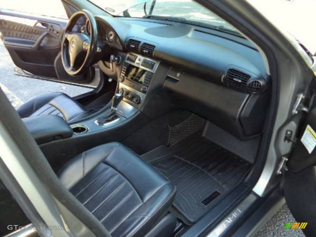 2005 C 55 AMG Sedan - Desert Silver Metallic / Black photo #8