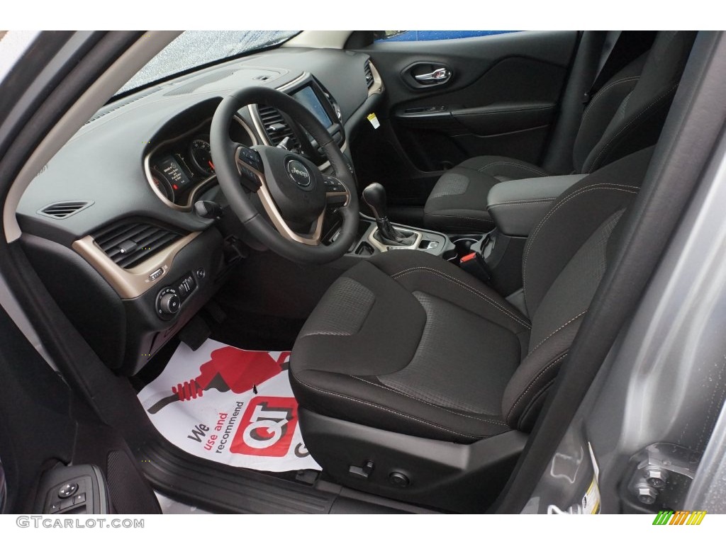 Black Interior 2016 Jeep Cherokee Latitude Photo #108490073