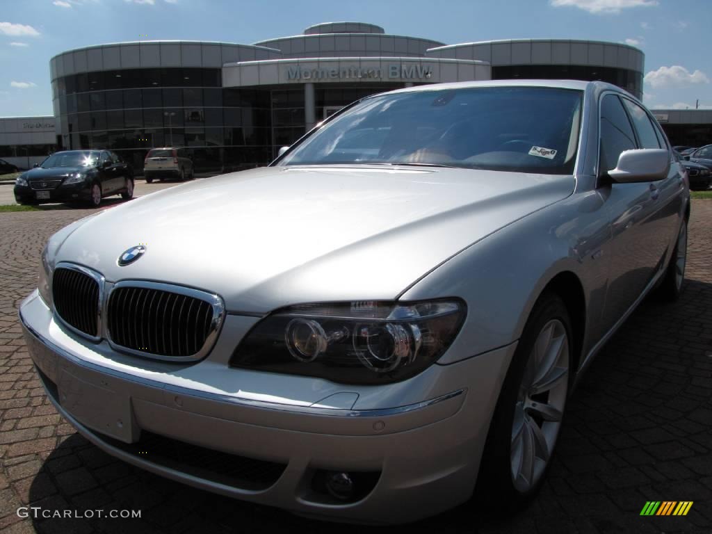 2007 7 Series 750Li Sedan - Titanium Silver Metallic / Black photo #1