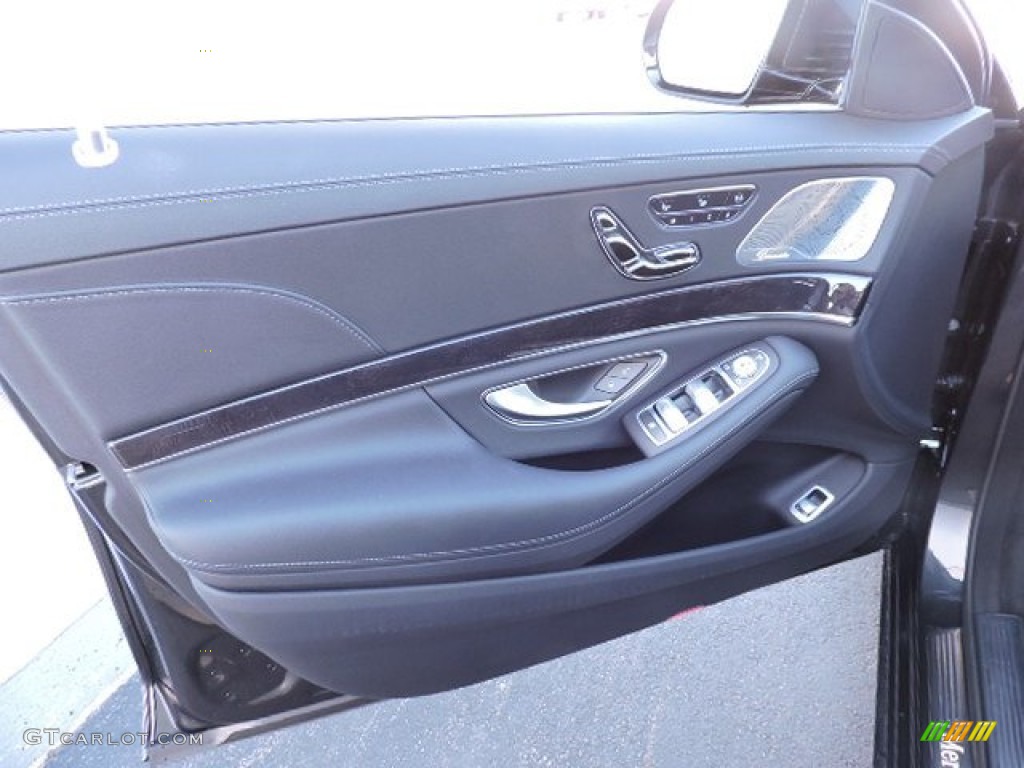 2016 Mercedes-Benz S 550 Sedan Black Door Panel Photo #108493139