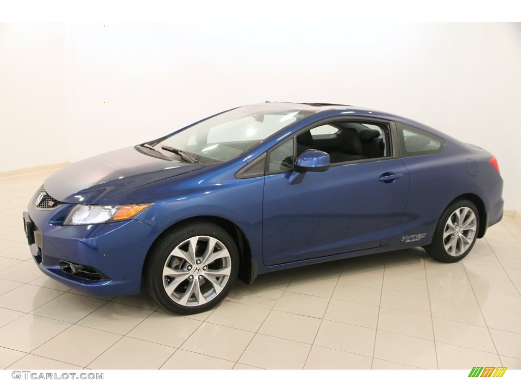 Dyno Blue Pearl 2012 Honda Civic Si Coupe Exterior Photo #108496051