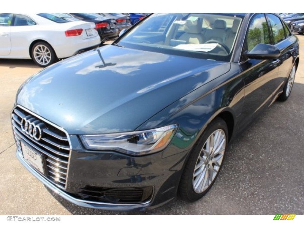 Aviator Blue Metallic 2016 Audi A6 2.0 TFSI Premium Plus Exterior Photo #108497631