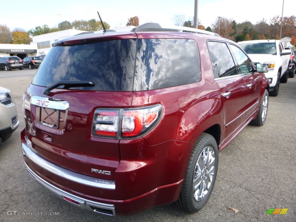 2016 Acadia Denali AWD - Crimson Red Tintcoat / Ebony photo #6