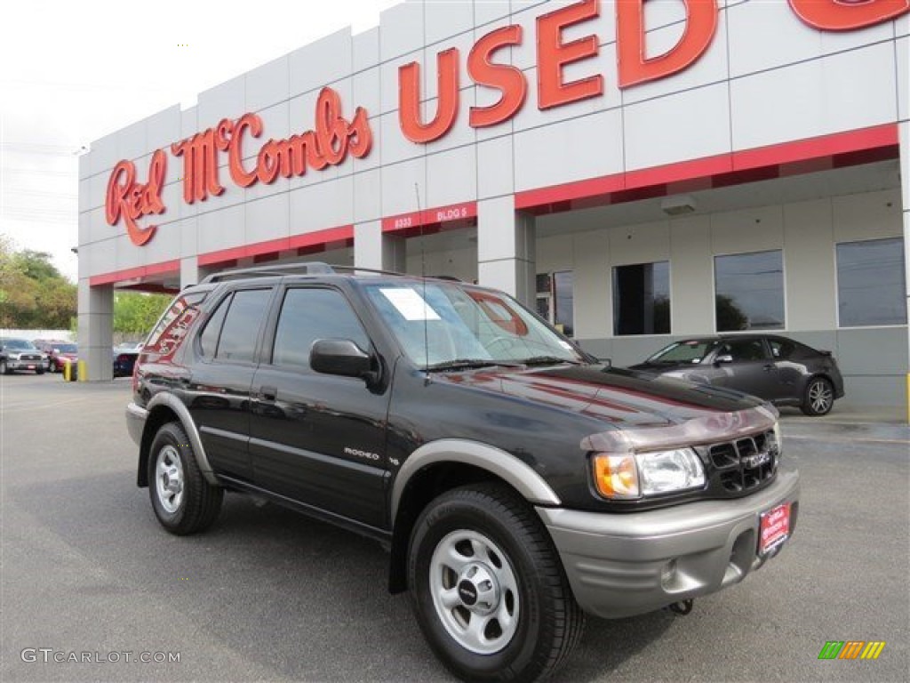 2001 Rodeo LS - Ebony Black / Gray photo #2