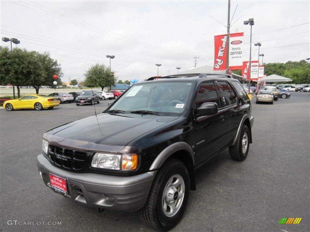 2001 Rodeo LS - Ebony Black / Gray photo #4