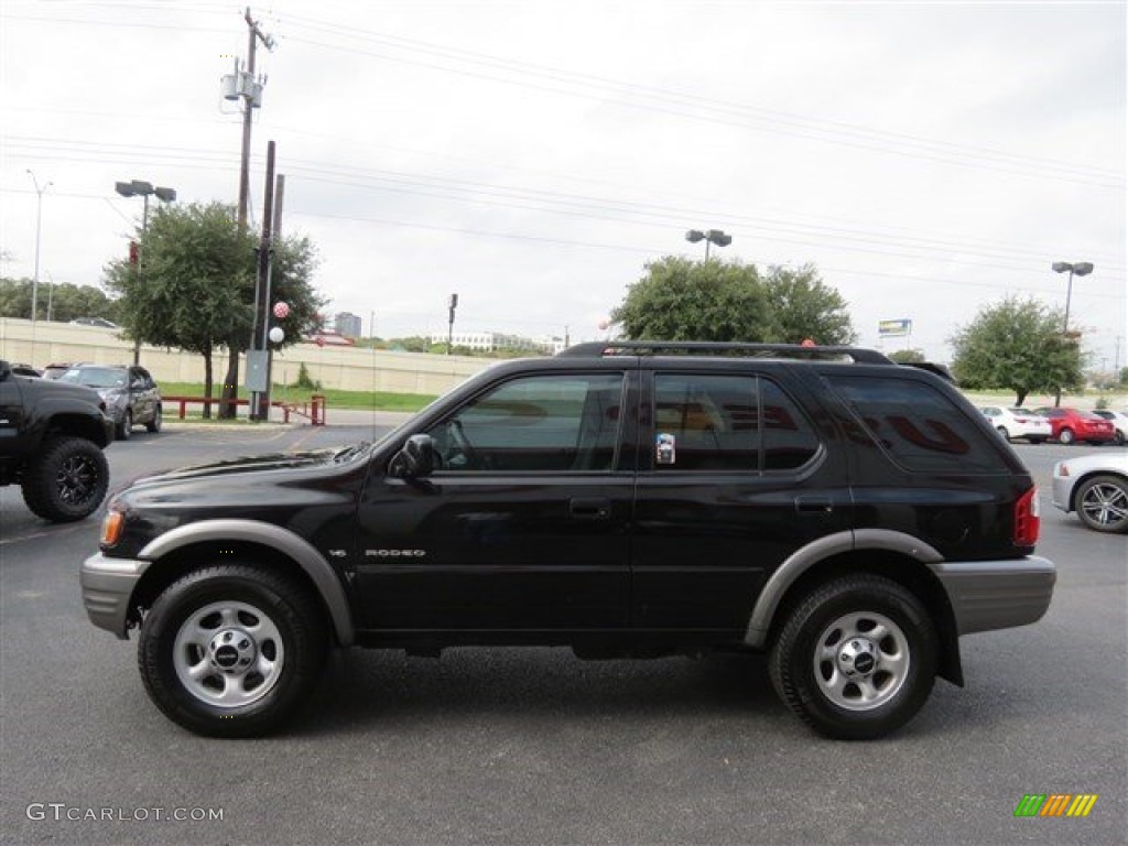 2001 Rodeo LS - Ebony Black / Gray photo #5