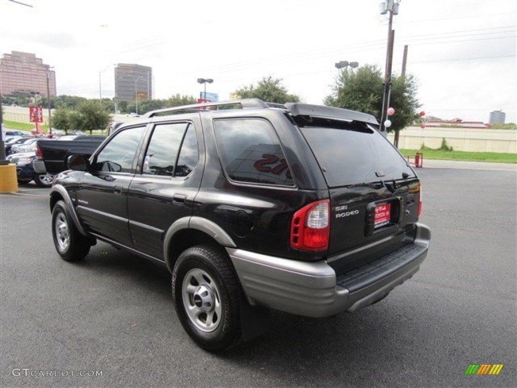 2001 Rodeo LS - Ebony Black / Gray photo #6