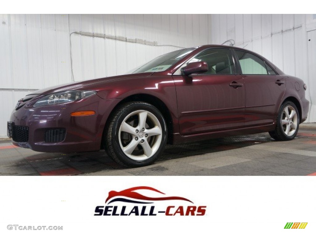 2007 MAZDA6 s Grand Touring Sedan - Dark Cherry Mica / Black photo #1