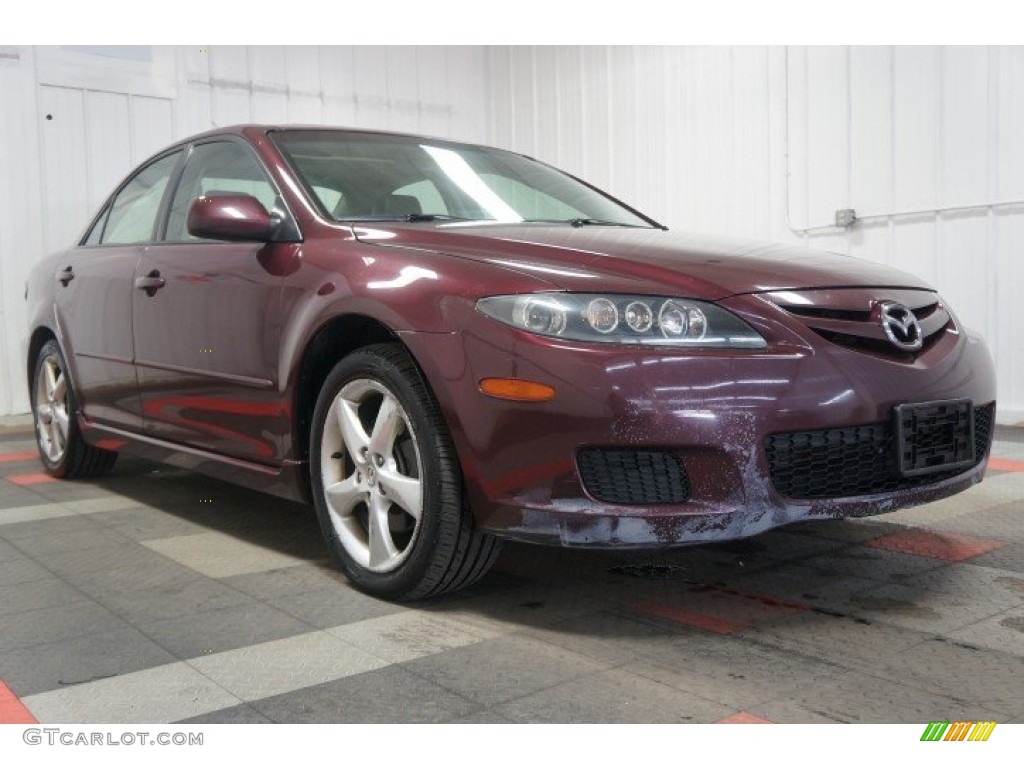 2007 MAZDA6 s Grand Touring Sedan - Dark Cherry Mica / Black photo #5