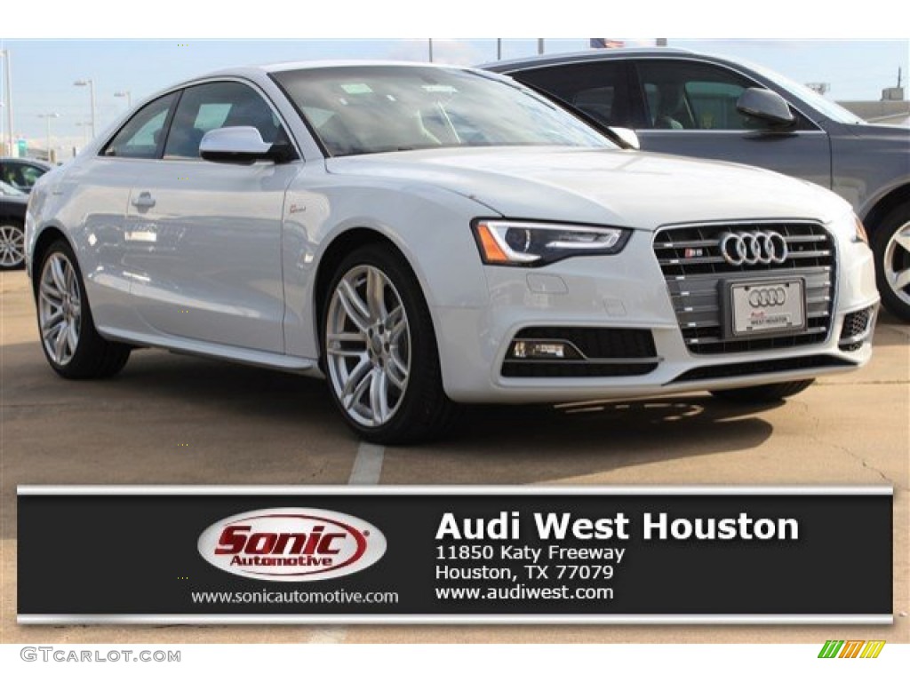 2016 S5 Premium Plus quattro Coupe - Glacier White Metallic / Black photo #1