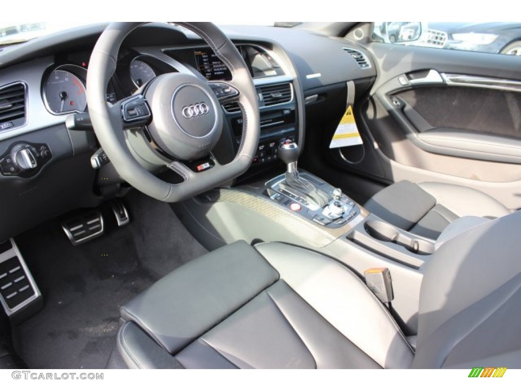 Black Interior 2016 Audi S5 Premium Plus quattro Coupe Photo #108499970