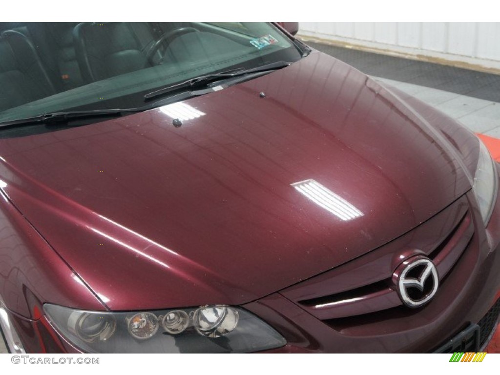 2007 MAZDA6 s Grand Touring Sedan - Dark Cherry Mica / Black photo #55