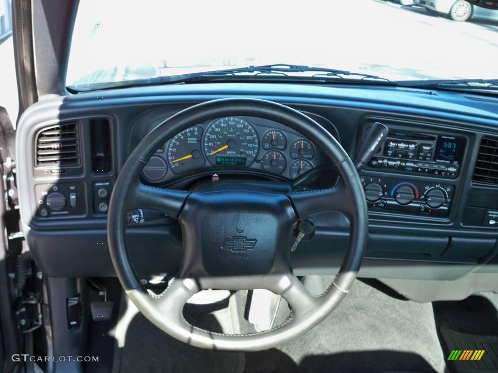 2001 Silverado 1500 LS Regular Cab - Medium Charcoal Gray Metallic / Graphite photo #6