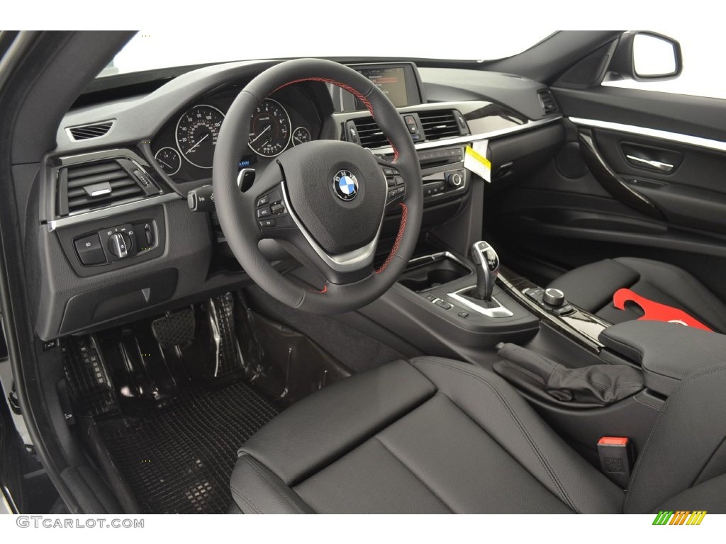Black Interior 2016 BMW 3 Series 328i xDrive Gran Turismo Photo #108505031