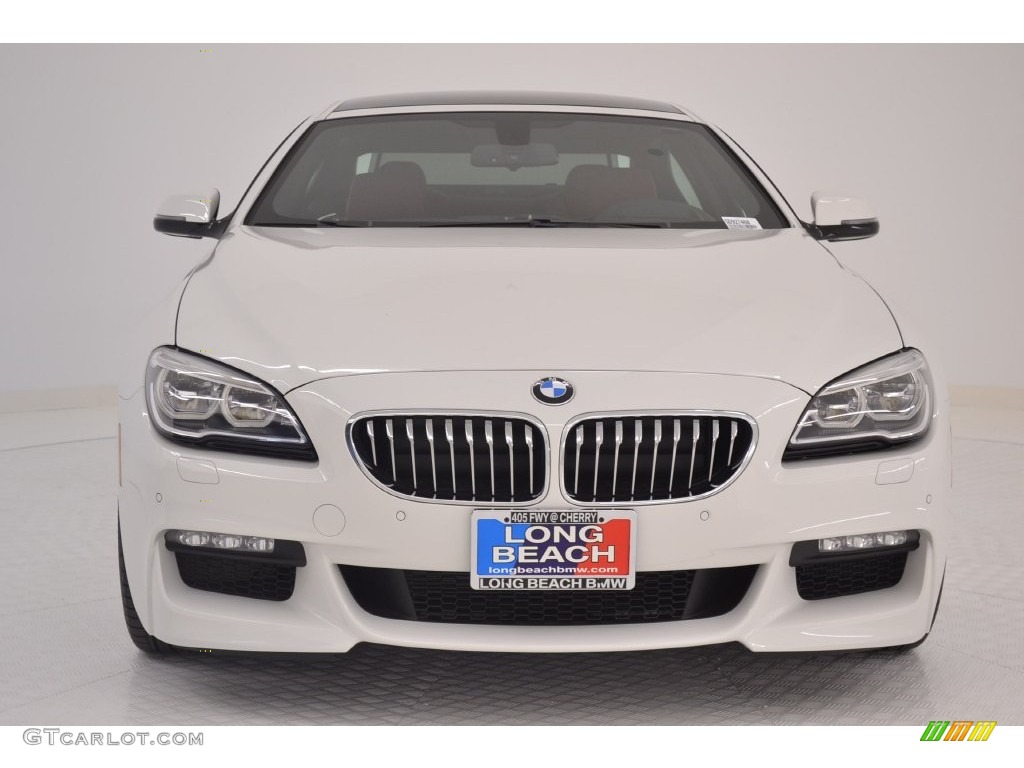 2016 6 Series 640i Gran Coupe - Mineral White Metallic / Vermillion Red photo #2