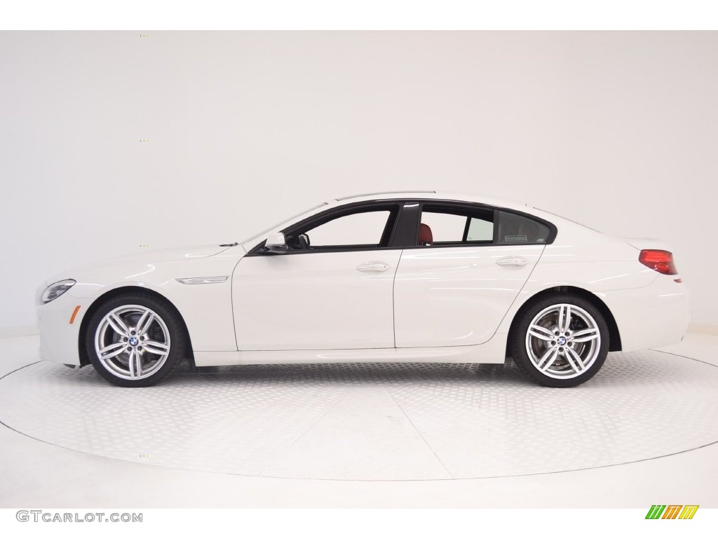 Mineral White Metallic 2016 BMW 6 Series 640i Gran Coupe Exterior Photo #108505088