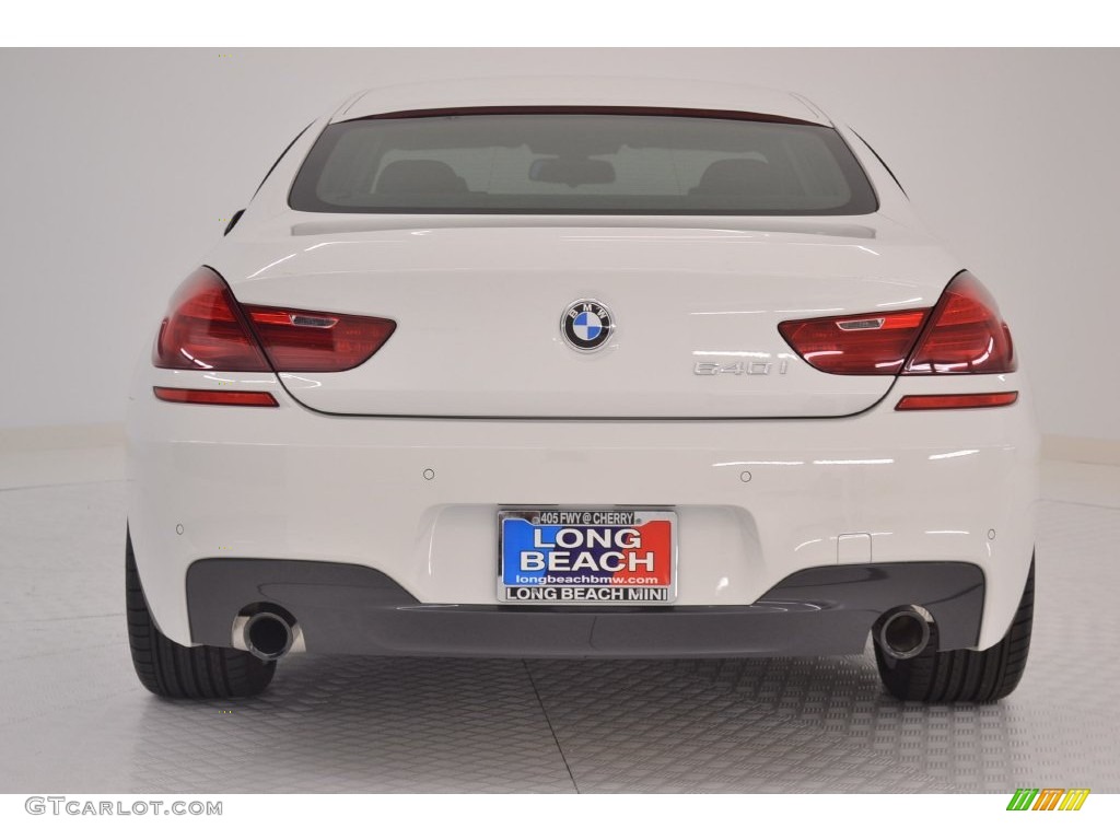 2016 6 Series 640i Gran Coupe - Mineral White Metallic / Vermillion Red photo #5