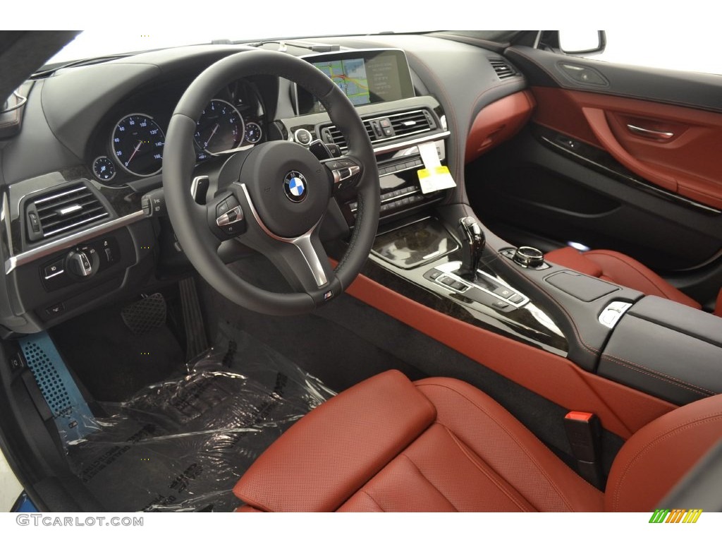 Vermillion Red Interior 2016 BMW 6 Series 640i Gran Coupe Photo #108505122