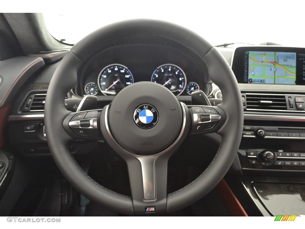 2016 6 Series 640i Gran Coupe - Mineral White Metallic / Vermillion Red photo #10