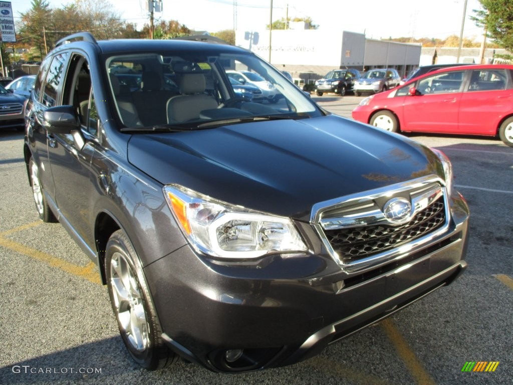 Dark Gray Metallic 2016 Subaru Forester 2.5i Touring Exterior Photo #108505733