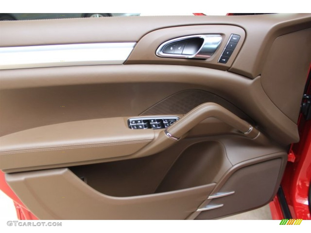 2016 Porsche Cayenne GTS Saddle Brown Door Panel Photo #108507320