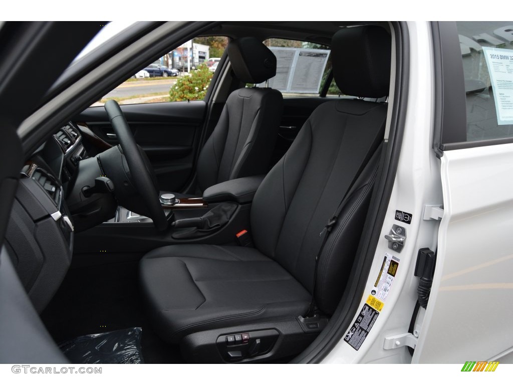 Black Interior 2015 BMW 3 Series 328i xDrive Sedan Photo #108508325