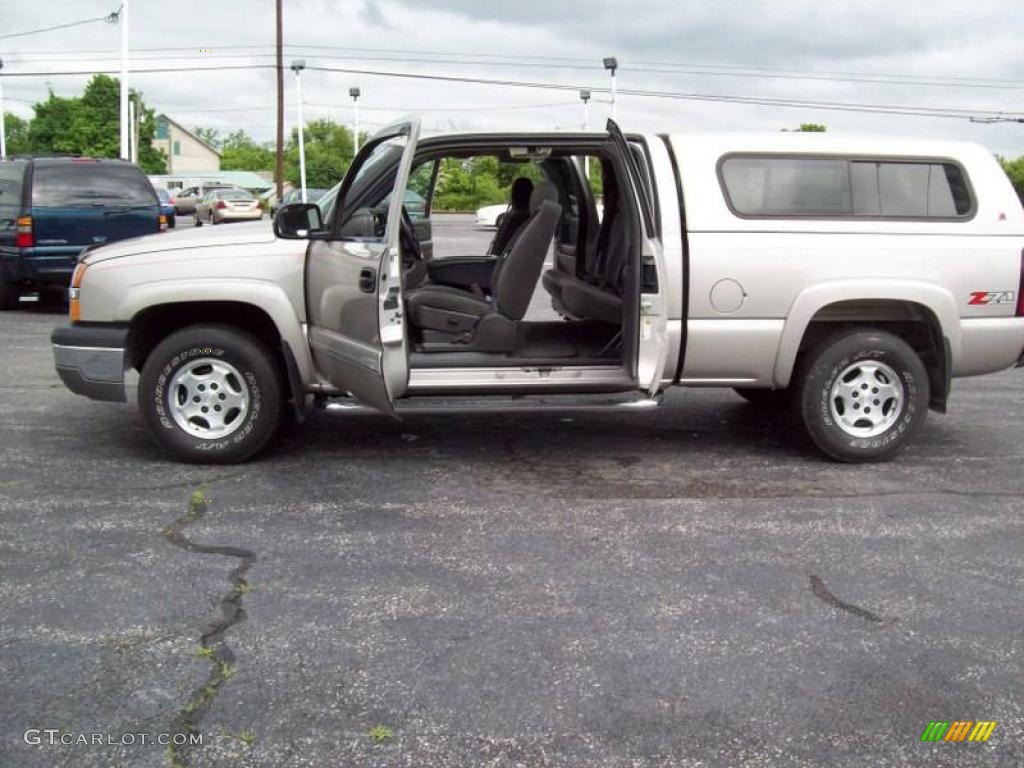 2004 Silverado 1500 Z71 Extended Cab 4x4 - Silver Birch Metallic / Dark Charcoal photo #6