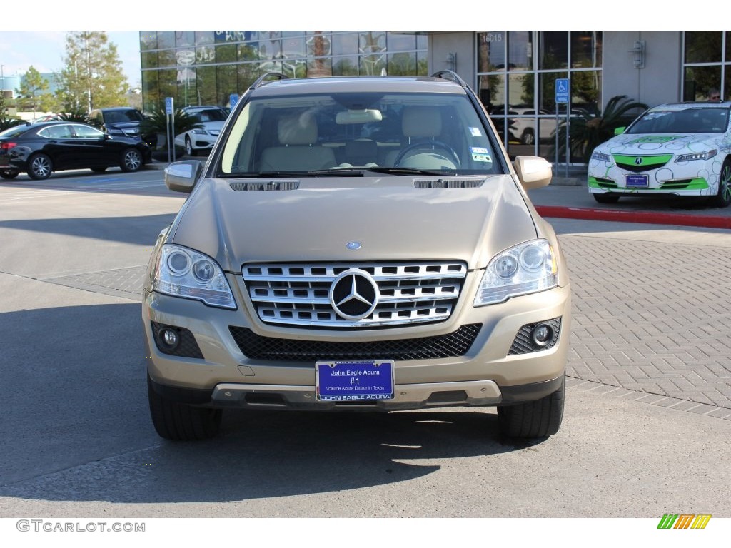 2010 ML 350 4Matic - Sand Beige Metallic / Cashmere photo #8