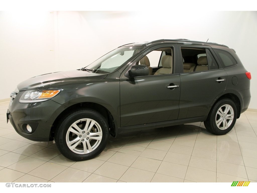 Black Forest Green 2012 Hyundai Santa Fe Limited V6 AWD Exterior Photo #108509201