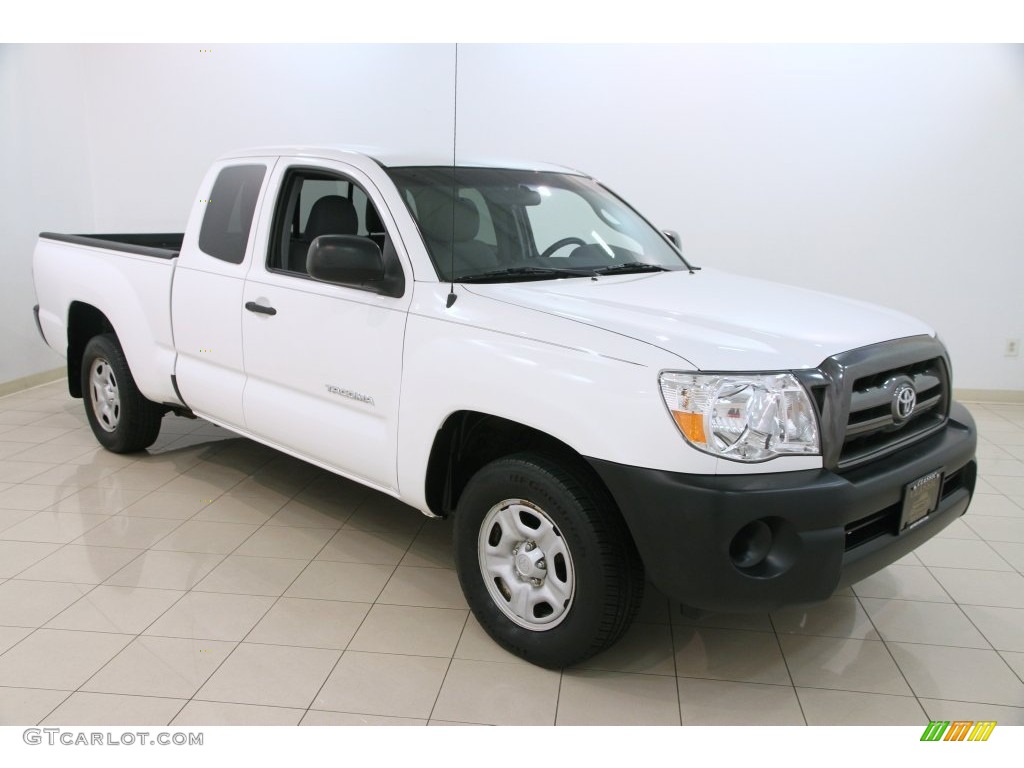 Super White Toyota Tacoma