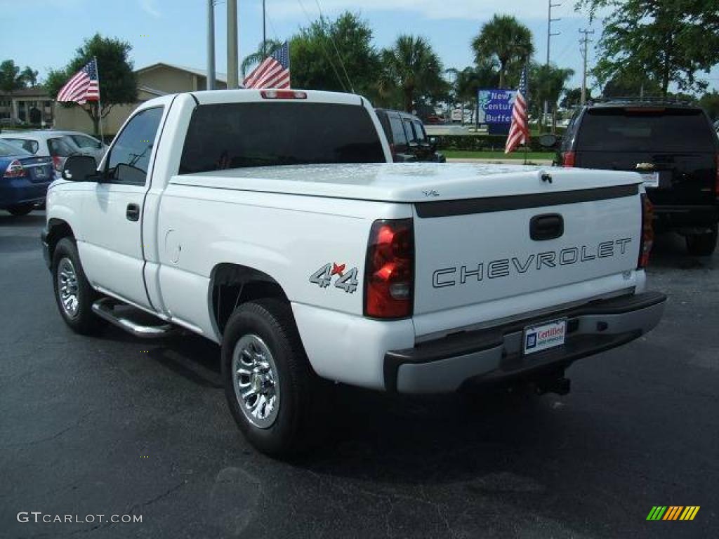 2007 Silverado 1500 Classic Work Truck Regular Cab 4x4 - Summit White / Dark Charcoal photo #2