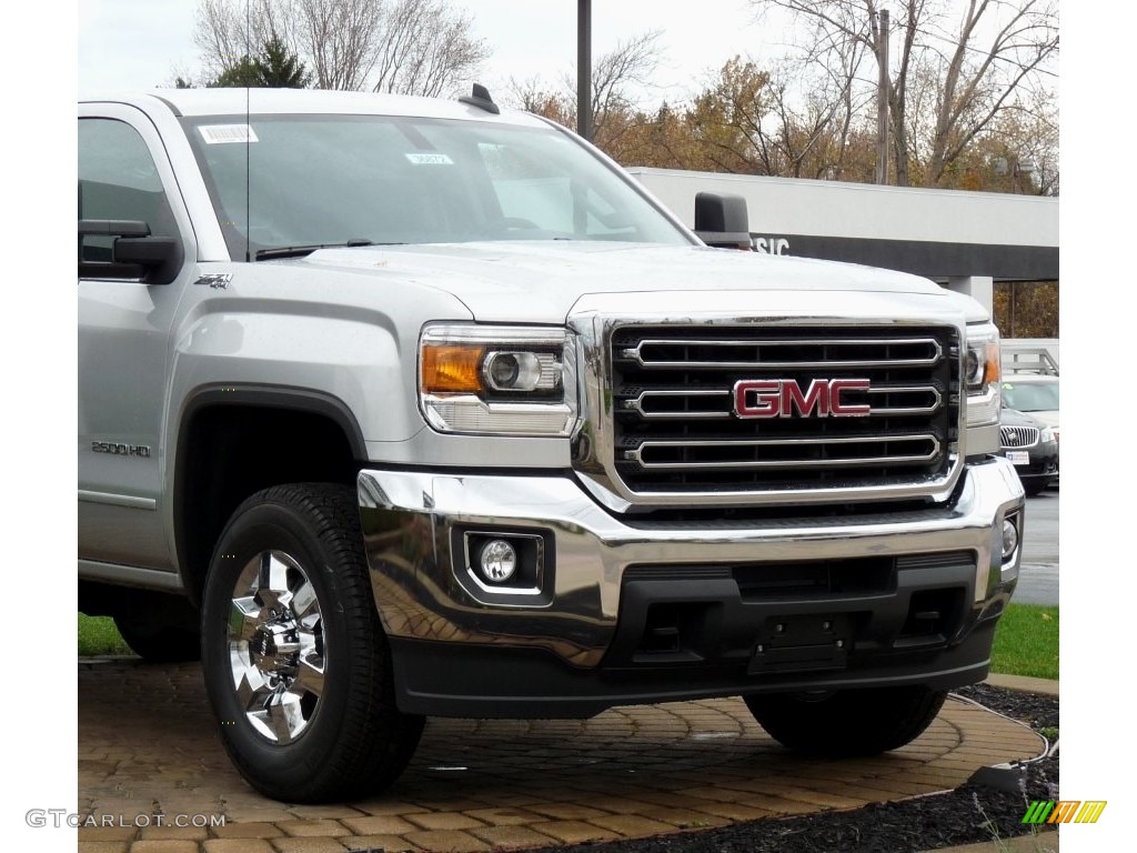 Quicksilver Metallic 2015 GMC Sierra 2500HD SLE Crew Cab 4x4 Exterior Photo #108516158