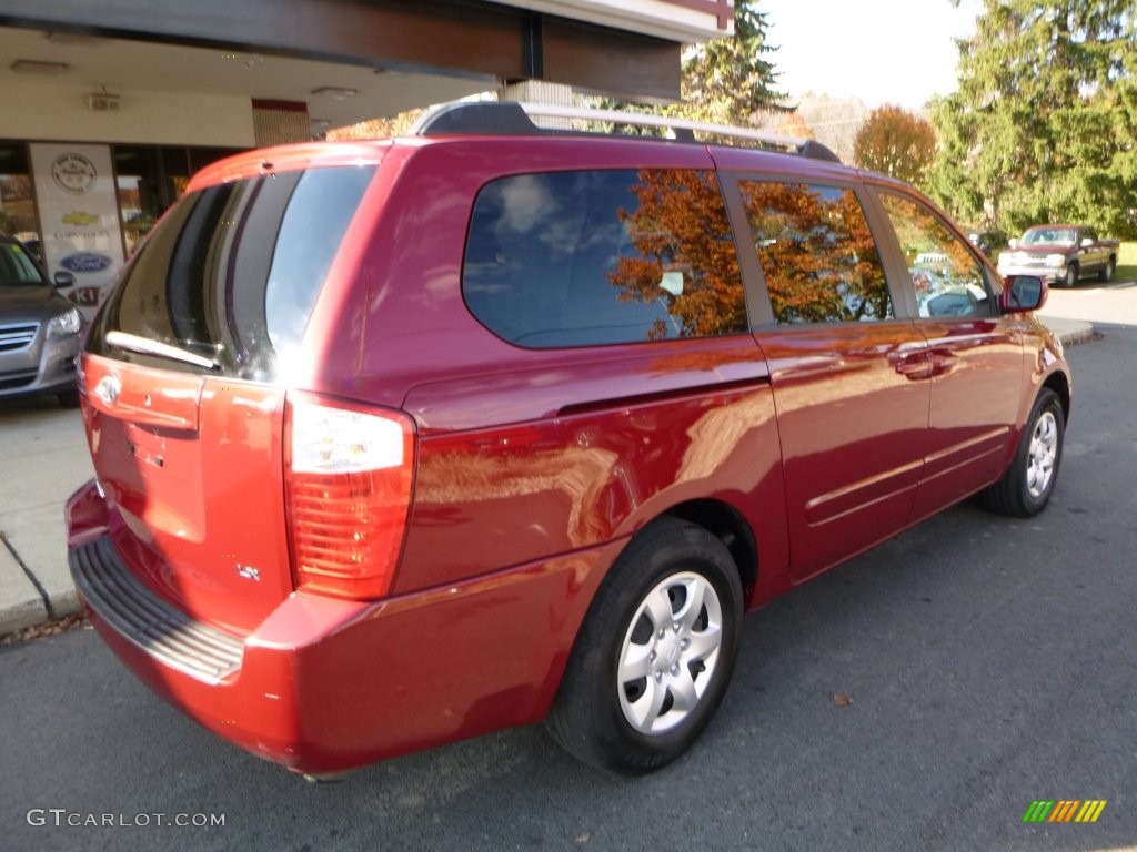 2008 Sedona LX - Claret Red Metallic / Beige photo #2