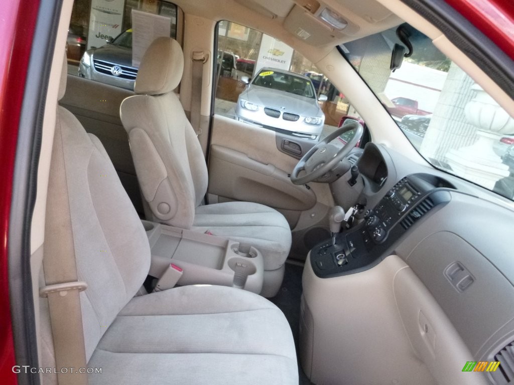 2008 Sedona LX - Claret Red Metallic / Beige photo #5