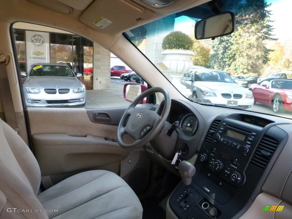 2008 Sedona LX - Claret Red Metallic / Beige photo #6