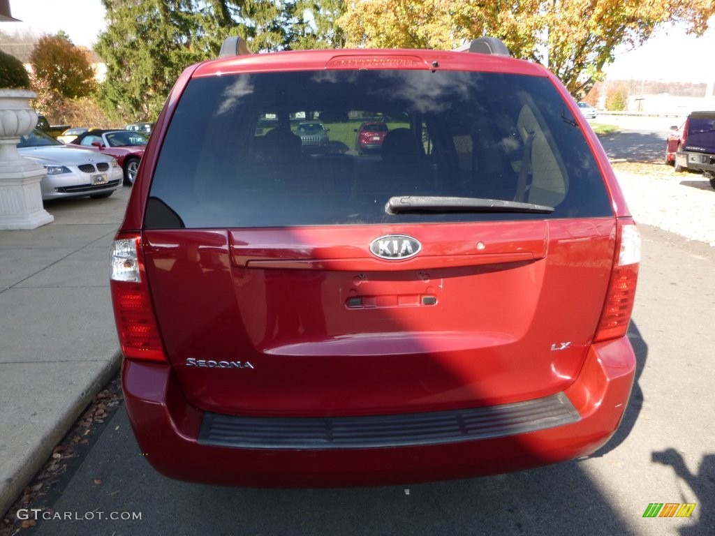 2008 Sedona LX - Claret Red Metallic / Beige photo #12