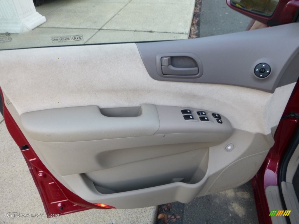 2008 Sedona LX - Claret Red Metallic / Beige photo #14