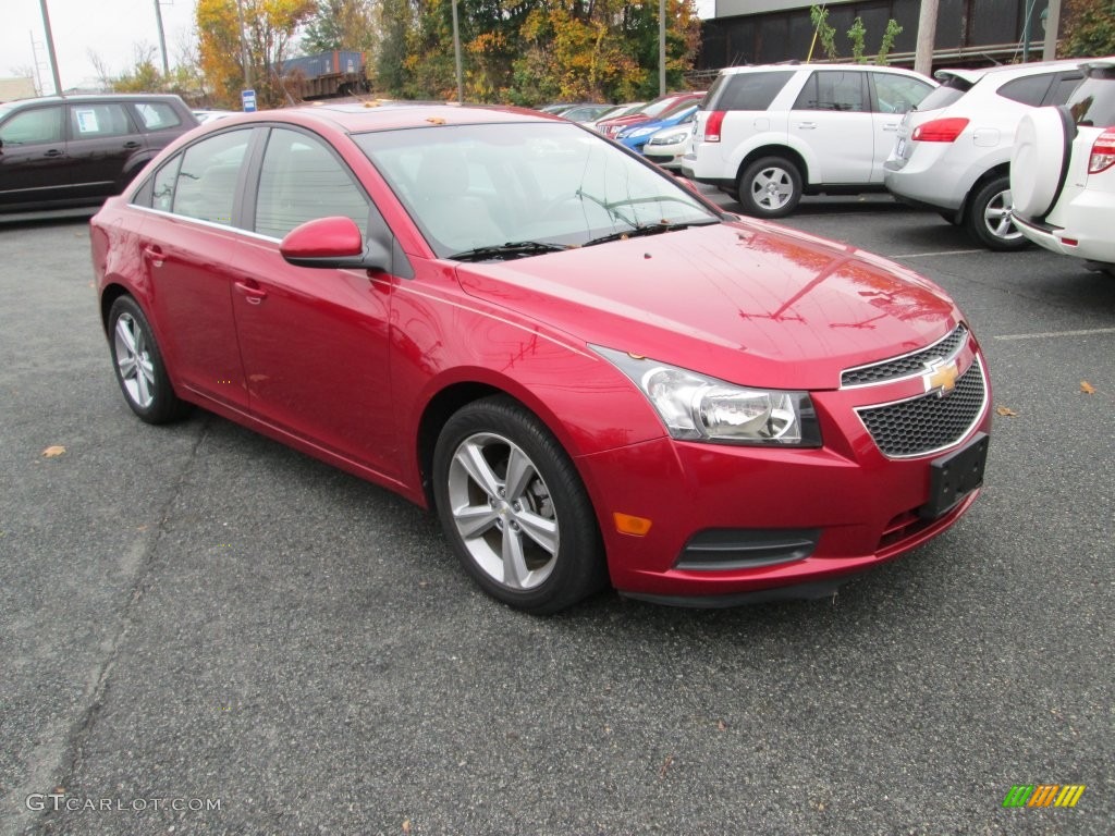 2012 Cruze LT - Crystal Red Metallic / Cocoa/Light Neutral photo #4