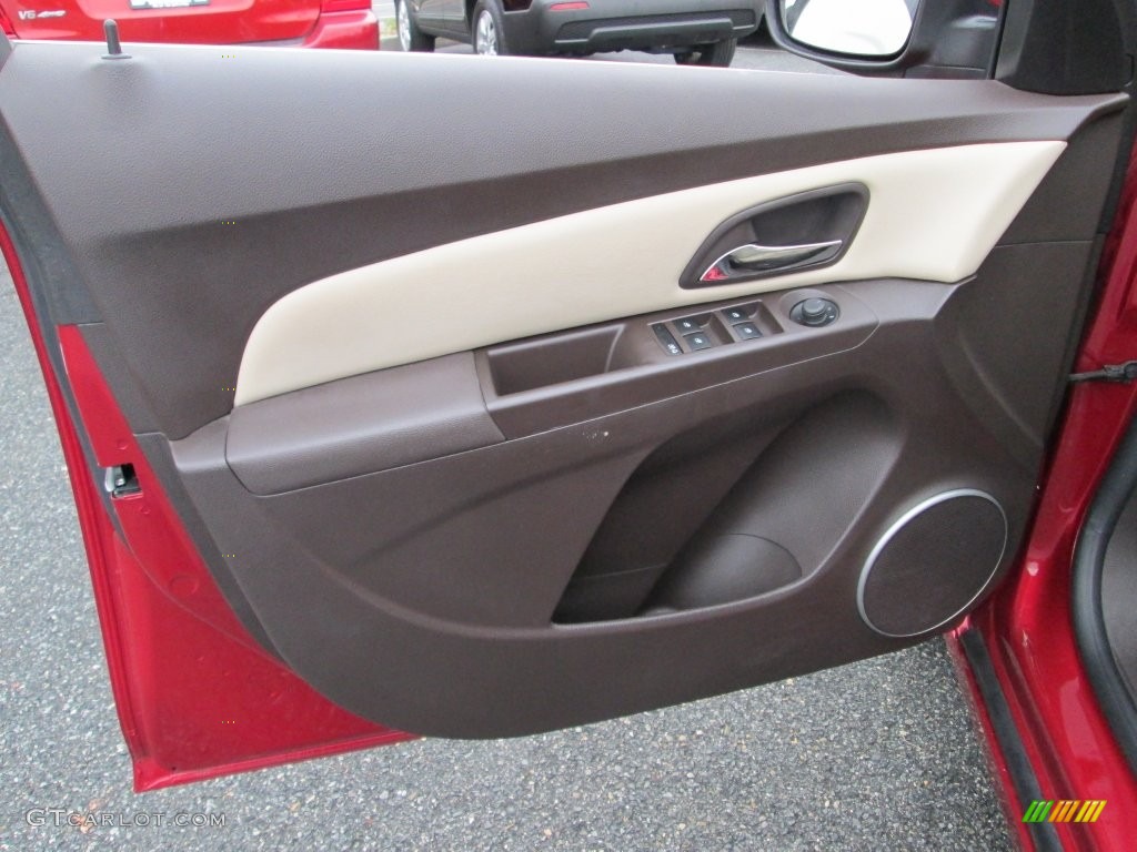 2012 Cruze LT - Crystal Red Metallic / Cocoa/Light Neutral photo #13