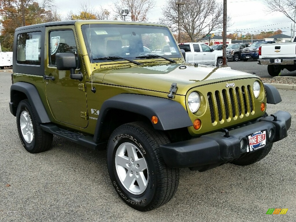 2007 Wrangler X 4x4 - Rescue Green Metallic / Dark Slate Gray/Medium Slate Gray photo #3