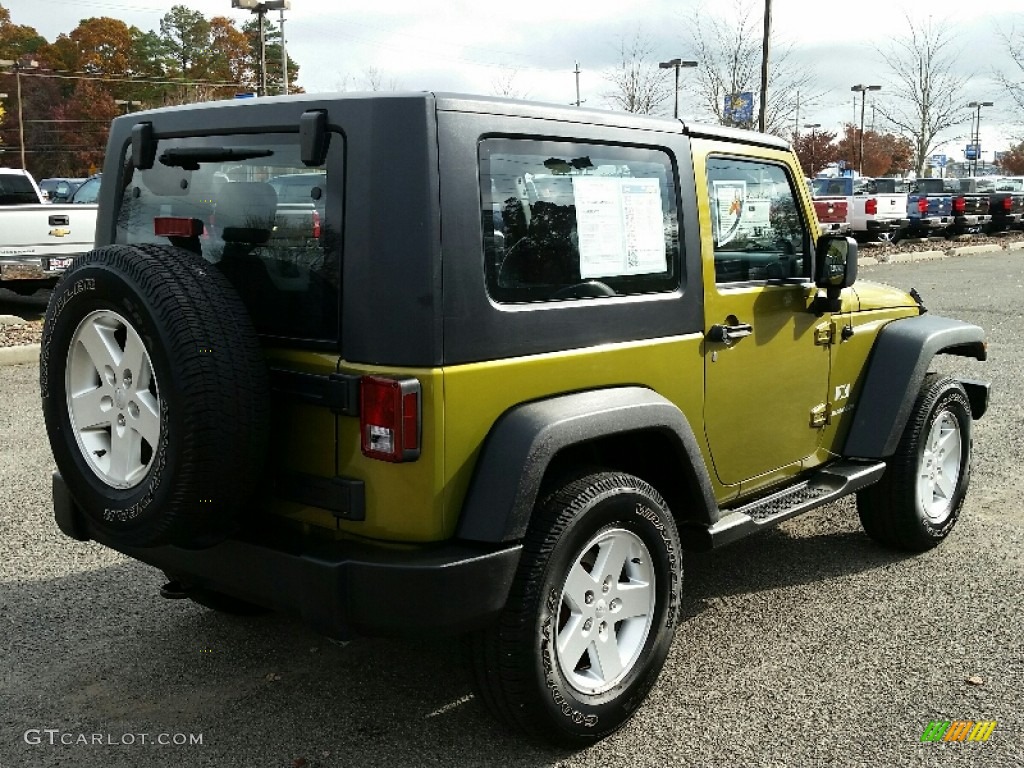 2007 Wrangler X 4x4 - Rescue Green Metallic / Dark Slate Gray/Medium Slate Gray photo #7