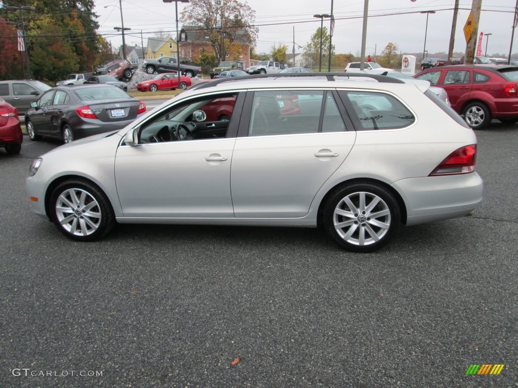 2010 Jetta TDI SportWagen - White Gold Metallic / Titan Black photo #9