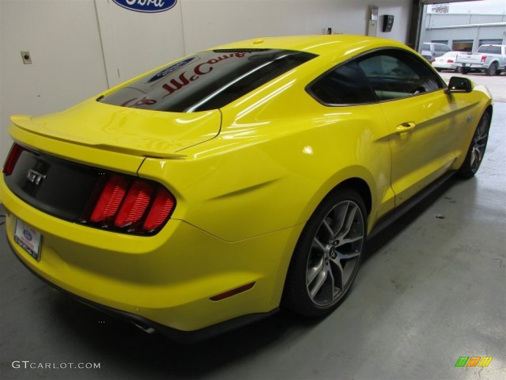 2016 Mustang GT Coupe - Triple Yellow Tricoat / Ebony photo #7