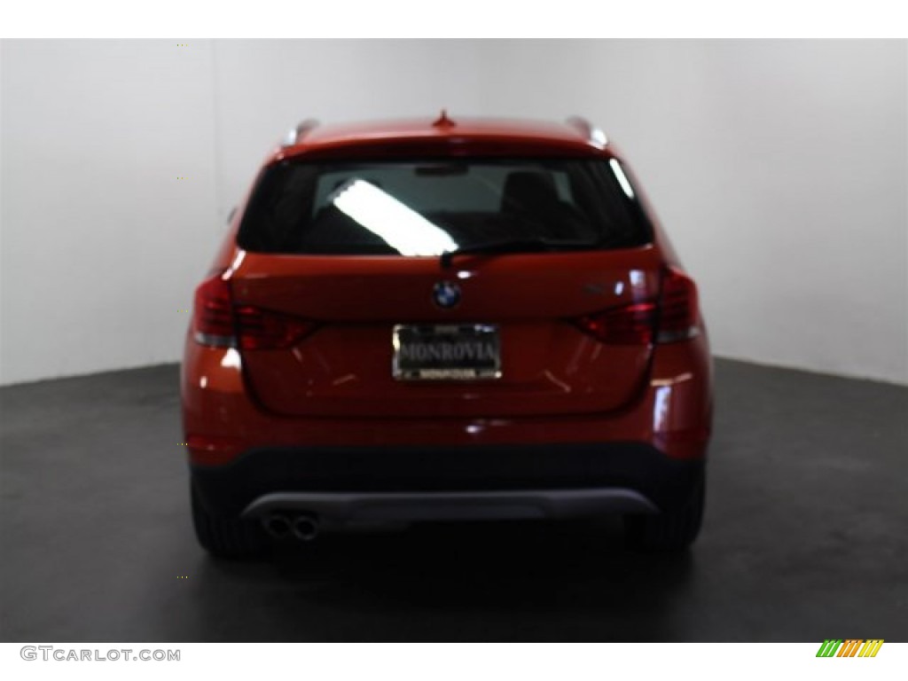 2013 X1 sDrive 28i - Valencia Orange / Black photo #8