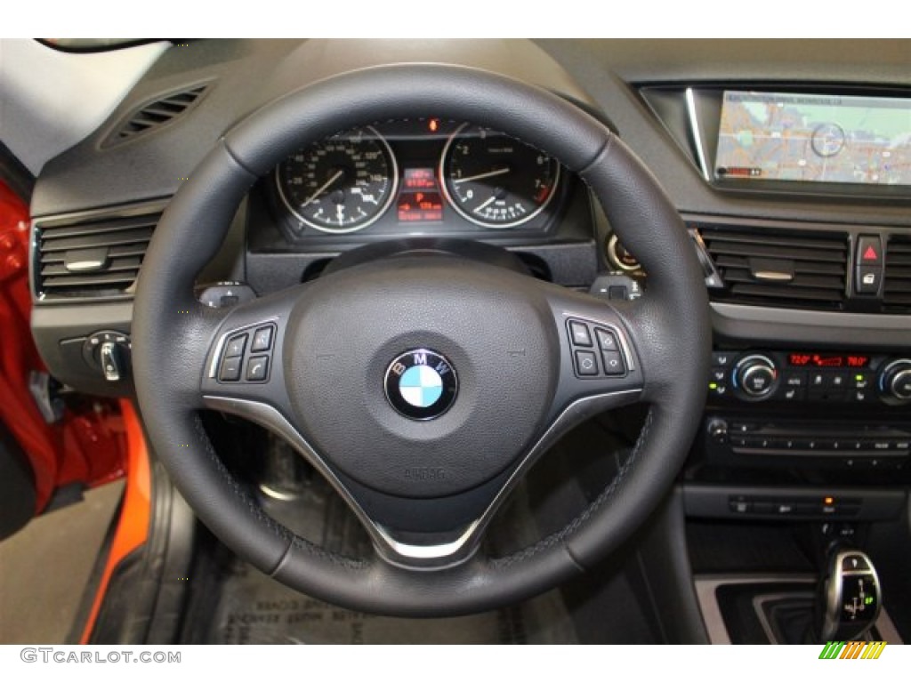 2013 X1 sDrive 28i - Valencia Orange / Black photo #24