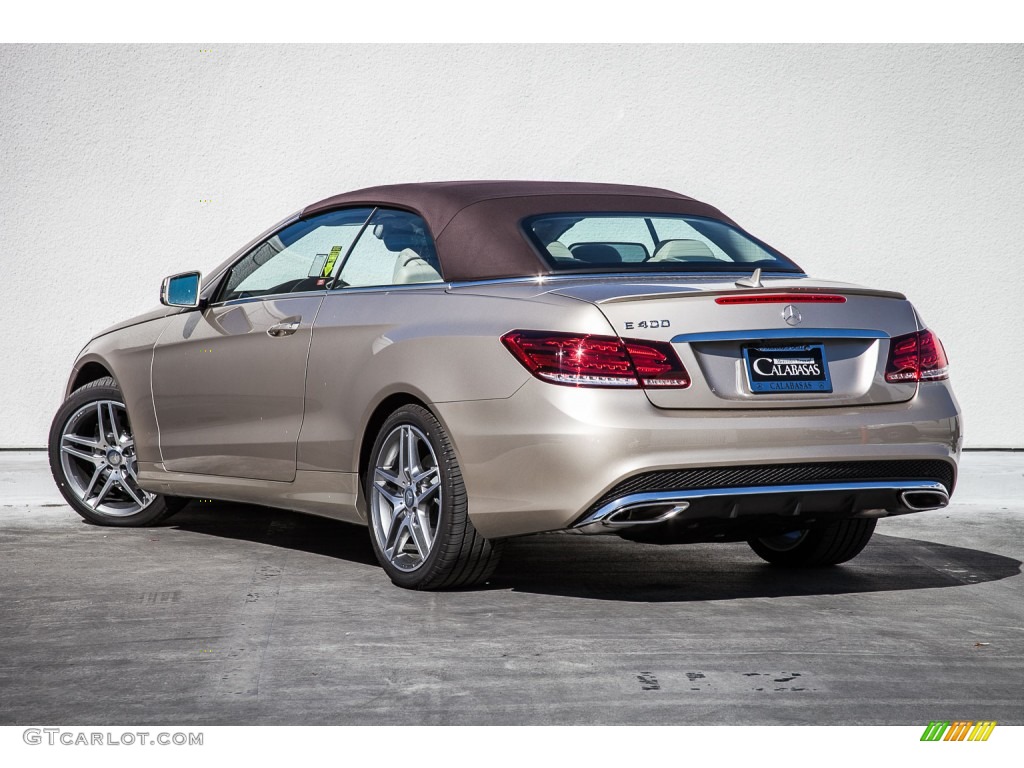 2016 E 400 Cabriolet - Dune Silver Metallic / Silk Beige/Espresso Brown photo #2